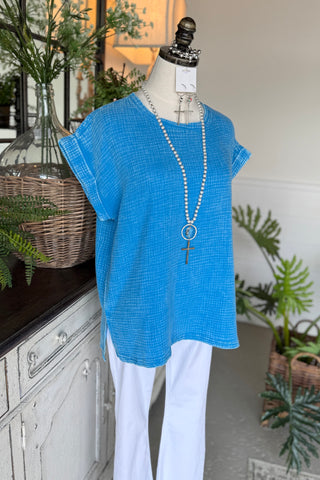Cozy Days Top Deep Sky Shirts & Tops Zenana