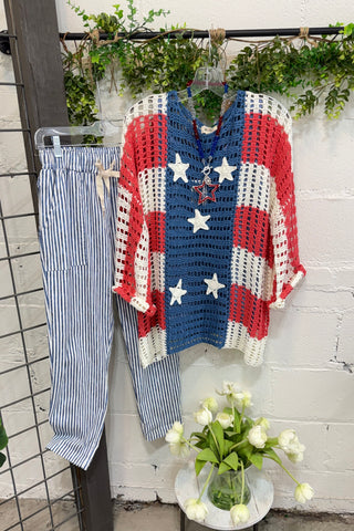 Red White and Beautiful Sweater