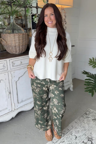 Jaylon Pants Olive by Umgee Pants Umgee