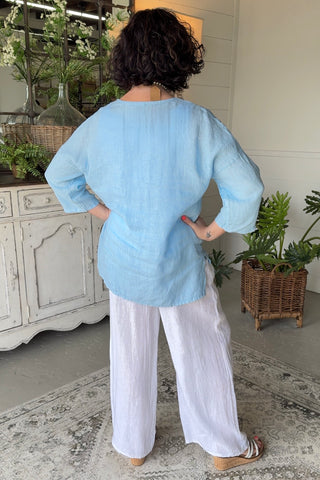 Charlize Top Blue Shirts & Tops Sole Luna