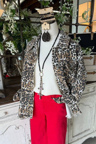 Brantley Shacket Leopard Shacket Veveret