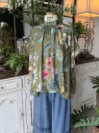Ricki Top Olive by Umgee