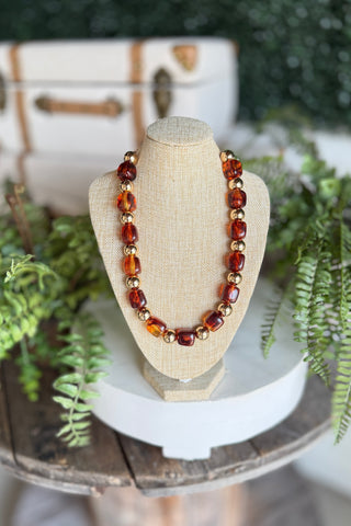 Ortega Necklace Brown