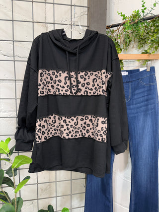 Zelda Black Leo Shirts & Tops Heimish USA