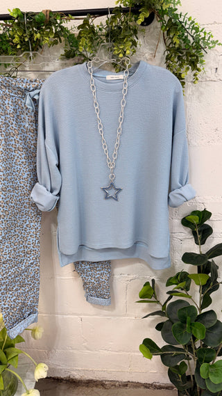 Lovin Leopard Pants Blue