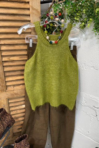 Gleeful Cardigan Set Moss by POL