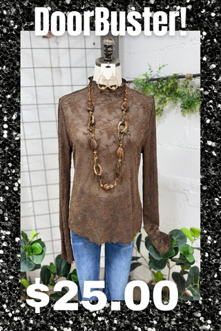 Straight Laced Brown by Umgee