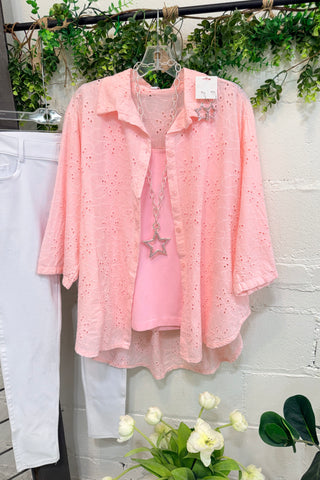 Dixie Darling Top Rosa Shirts & Tops YOLLY