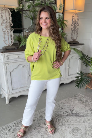 Lyric Lime Green Shirts & Tops Hope