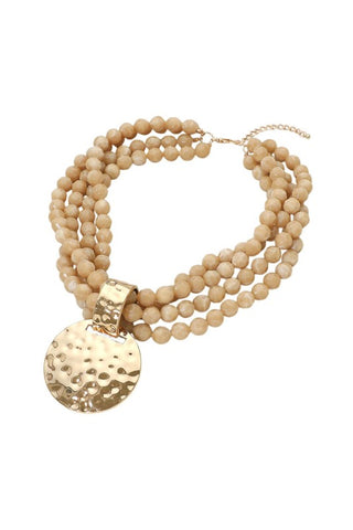 Bria Necklace Black/Gold Necklaces Wona Trading