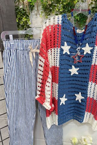 Red White and Beautiful Sweater