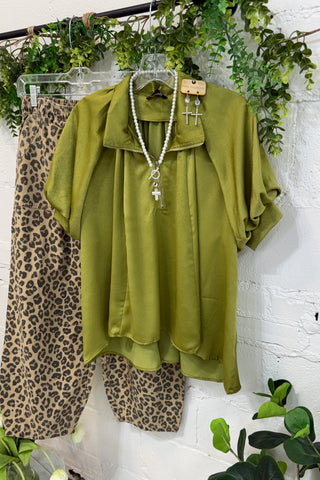 Ashburn Top Moss by Gigio