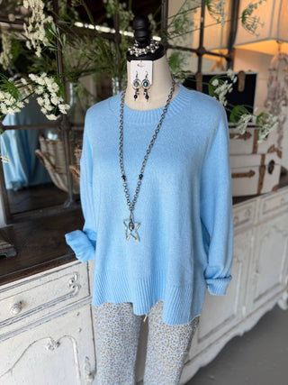 Girl Next Door Sweater Sky