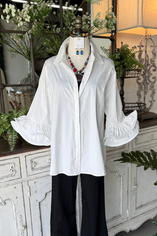 Vivacious Top White by Easel