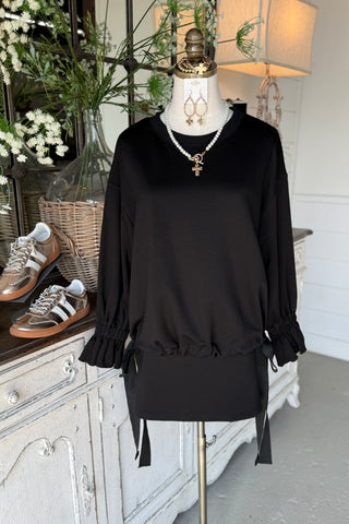 Leisurely Top Black