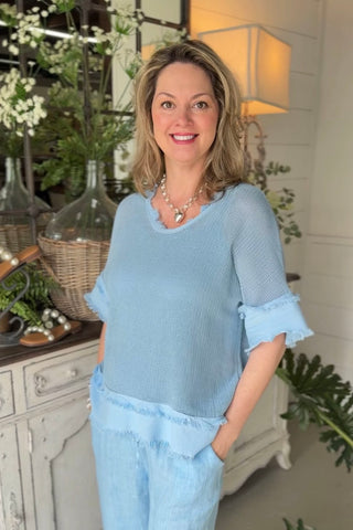 Desert Island Blue Shirts & Tops Sole Luna