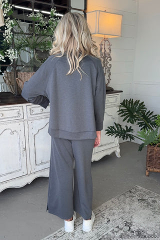 Brooklyn Top Charcoal Shirts & Tops Zenana