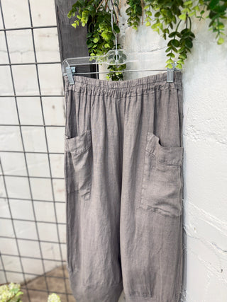 Santa Rosa Linen Pants Taupe