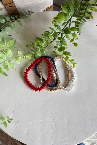 Star Patriot Bracelet Set Gold Bracelets Chic Cool