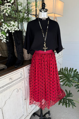 Arley Skirt Burgundy by Oddi