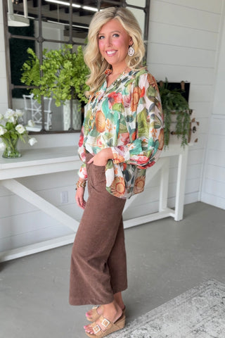 Tess Corduroy Pants Mocha Pants eesome