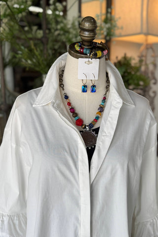 Vivacious Top White by Easel