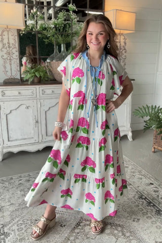 Isabella Long Dress Ecru by Umgee Dresses Umgee