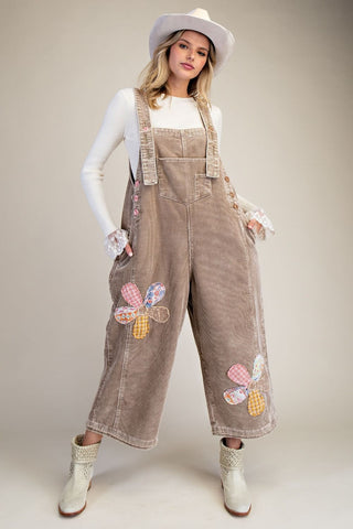 Flower Patch Overalls Denim Overalls Easel