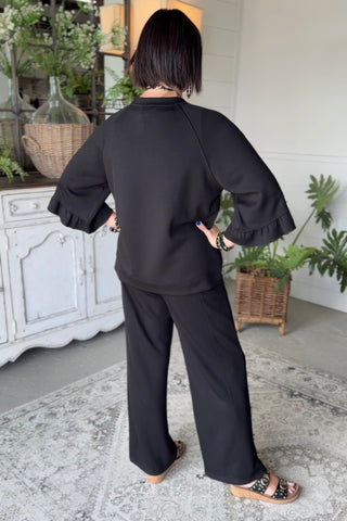 Easy Going Top Black by Umgee Shirts & Tops Umgee