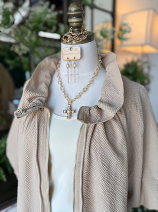 Crossville Necklace Gold by Pink Panache