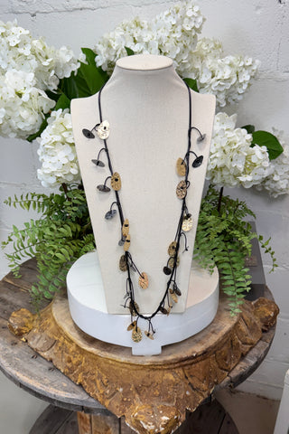 Serene Necklace Black Necklaces L & B Creations