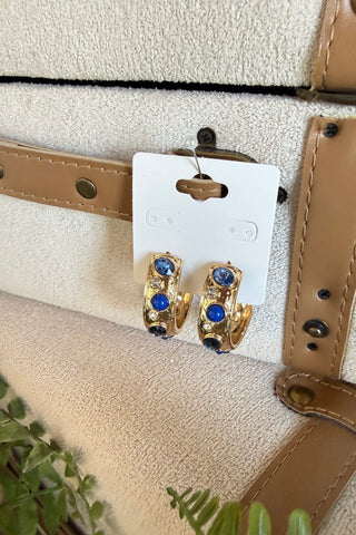 Pure Elegance Earrings Blue