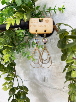 Ella Earrings Gold by Pink Panache Earrings Pink Panache