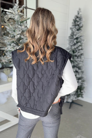 In The Moment Vest Brown Vest Blu Pepper