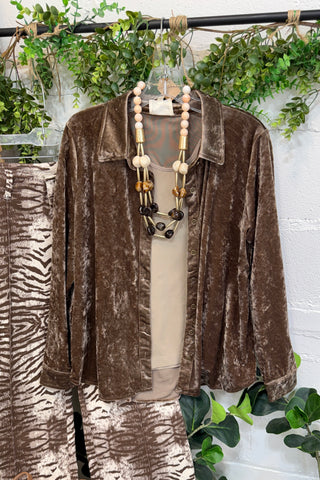 Cambridge Top Almond by Umgee Shirts & Tops Umgee