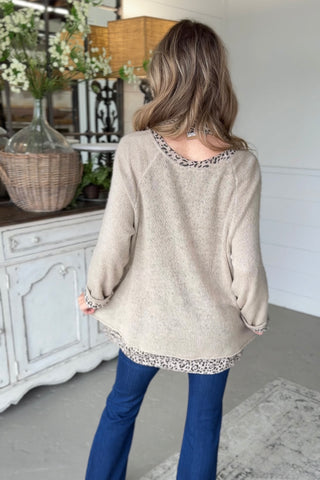 Cloaked Tan Leopard Shirts & Tops Prospero