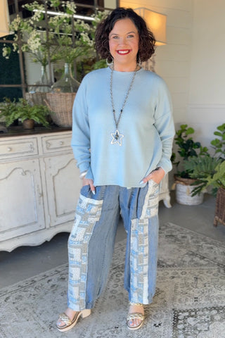 Jamie Top Blue Fog Shirts & Tops Tres Bien