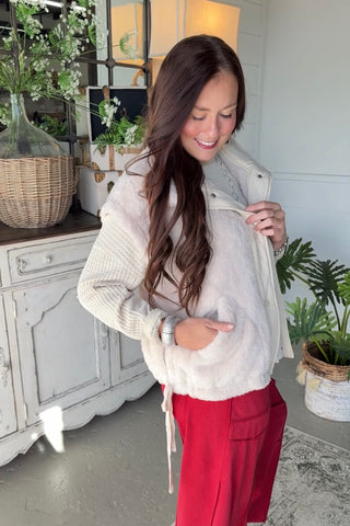 Bear Creek Vest Cream Vest Heimish USA