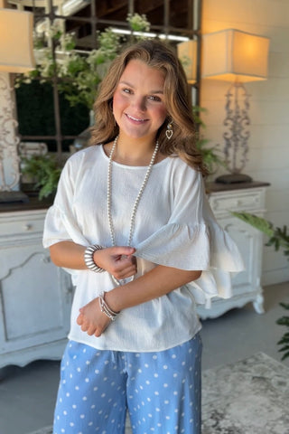 Jenny Top White by Easel Shirts & Tops Easel