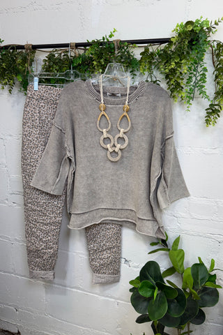 Janie Sweater Mocha Sweater Zenana