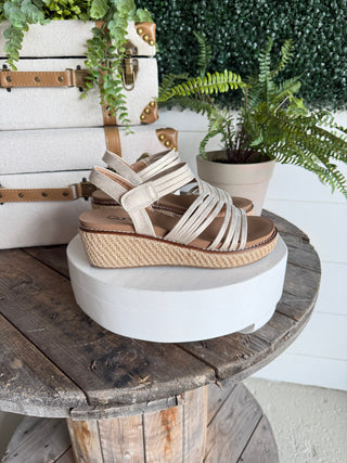 What About Now Sandals Gold by Corky’s Shoes Corky's Footwear