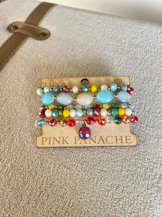 Brilliance Bracelet Blue Multi by Pink Panache Bracelets Pink Panache
