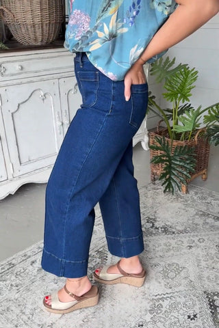 Nostalgia Pants Dk Denim by Entro Pants Entro
