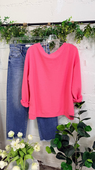 Beach Party Top Pink Berry Shirts & Tops Tres Bien