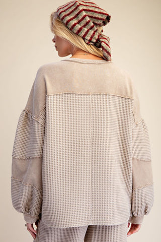Russell Top Khaki by Easel Shirts & Tops Easel
