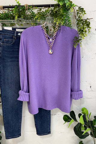 Outer Banks Sweater Lavender Sole Luna