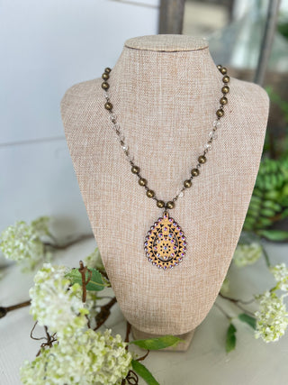 Bebee Necklace AB/Bronze Necklaces Pink Panache