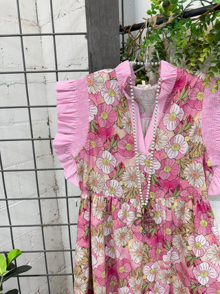 Allison Maxi Dress Pink Dresses Jodifl