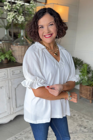 Freeport Top Off White by Umgee Shirts & Tops Umgee