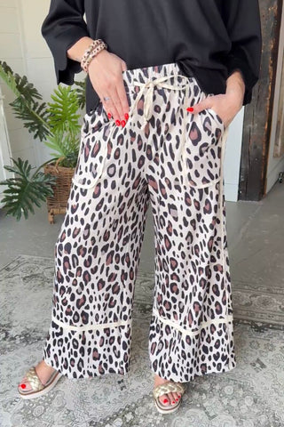 Game Changer Pants Leopard Pants Disco